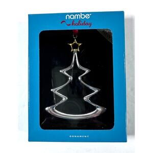 Nambe Holiday Christmas Tree Ornament Gold Star Boxed New
